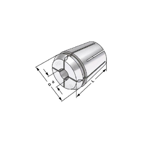 Collet with Internal Cooling Seal Dimensions